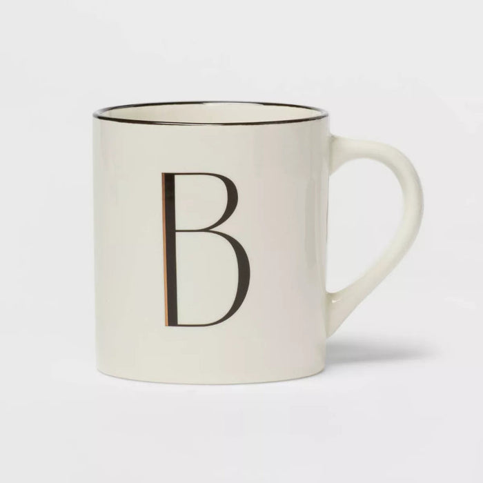 16oz Stoneware Monogram Mug