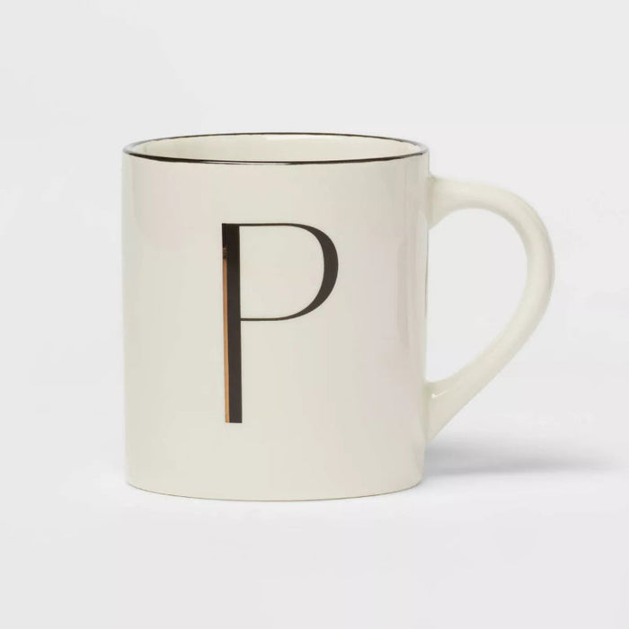 16oz Stoneware Monogram Mug