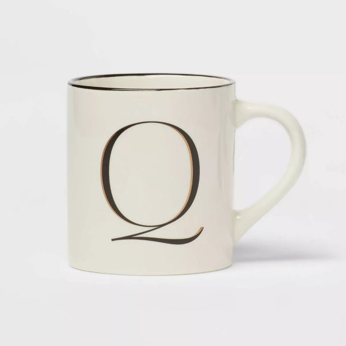 16oz Stoneware Monogram Mug