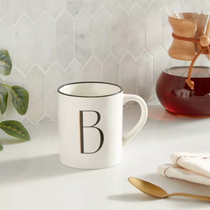 16oz Stoneware Monogram Mug