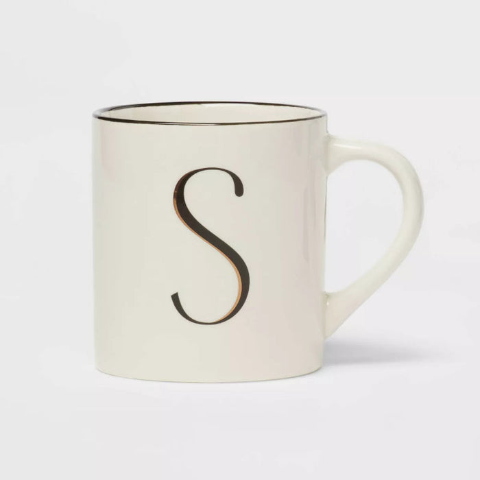 16oz Stoneware Monogram Mug