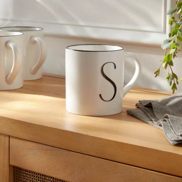 16oz Stoneware Monogram Mug