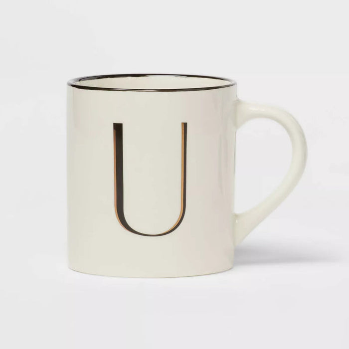 16oz Stoneware Monogram Mug