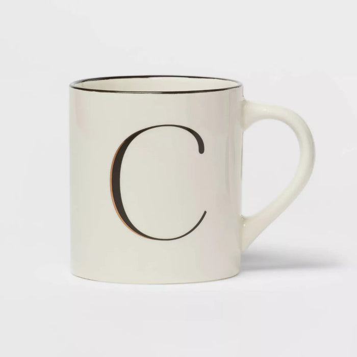 16oz Stoneware Monogram Mug