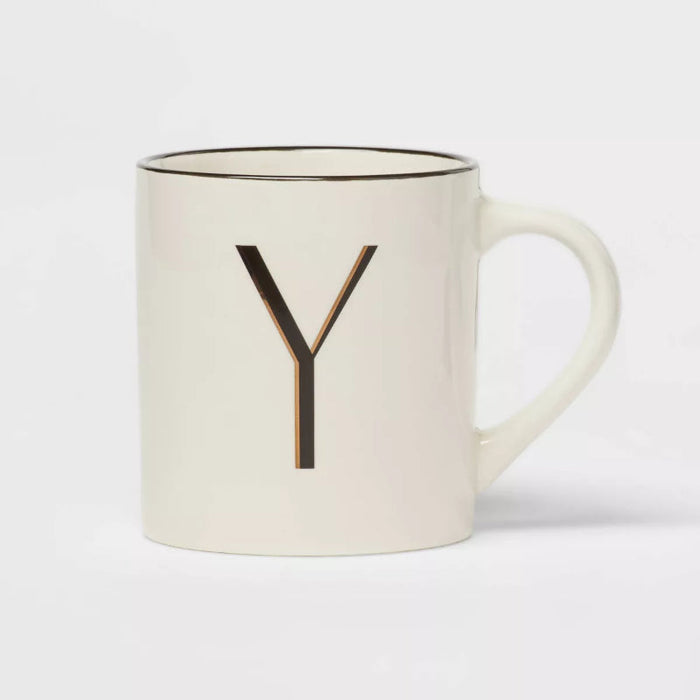 16oz Stoneware Monogram Mug