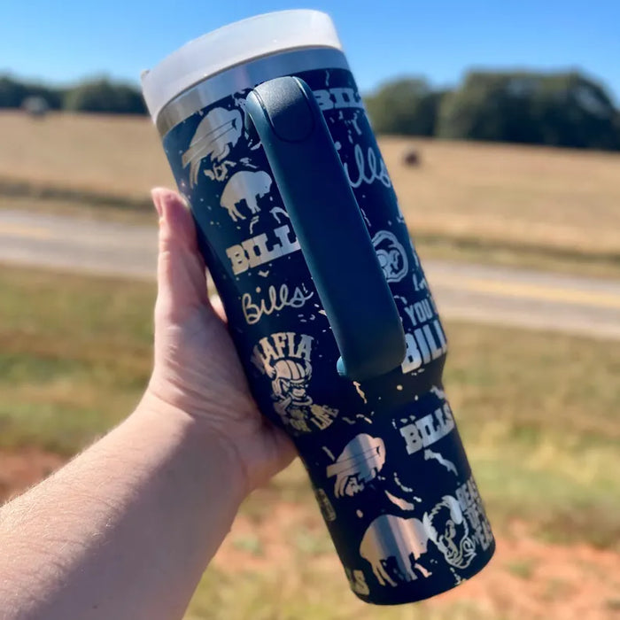 Buffalo Bills Insulated Stainless Steel Tumbler With Handle