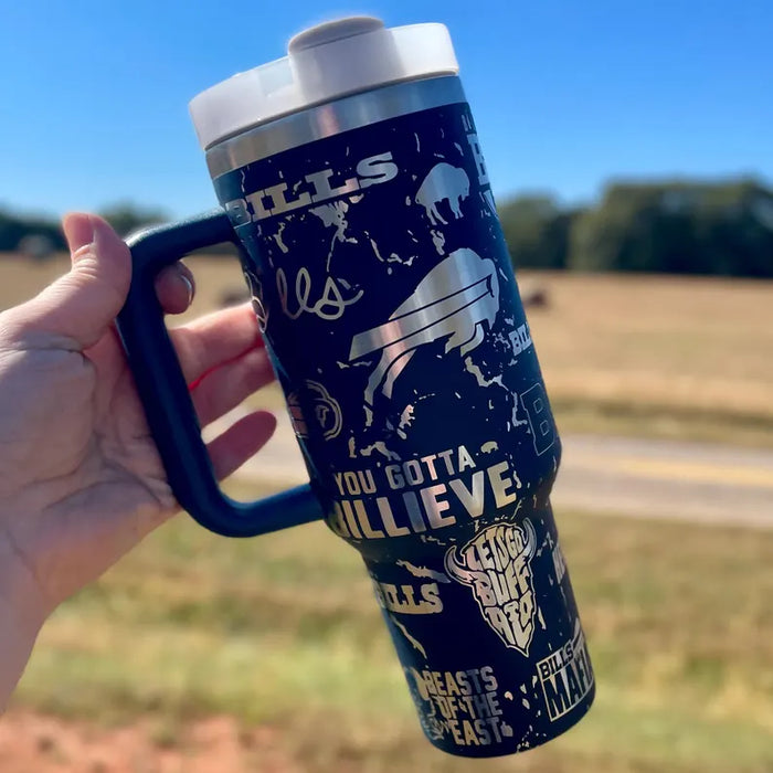 Buffalo Bills Insulated Stainless Steel Tumbler With Handle