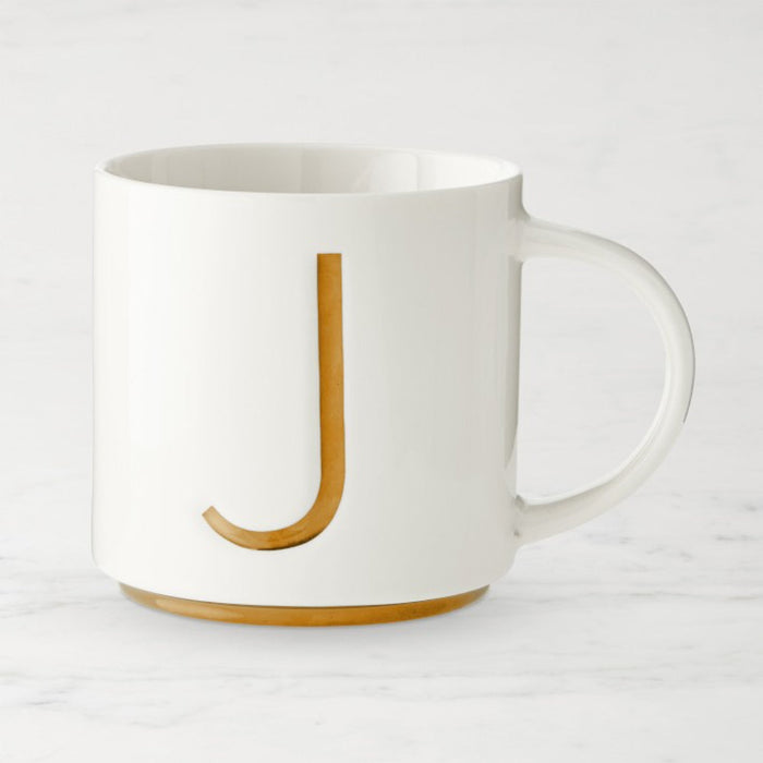 15oz Coffee Mug With A To Z Print - Mineral Mug