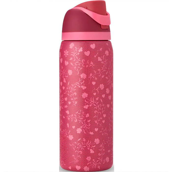 32 Oz Double Wall Insulated Floral Print Bottle For Daily Hydration