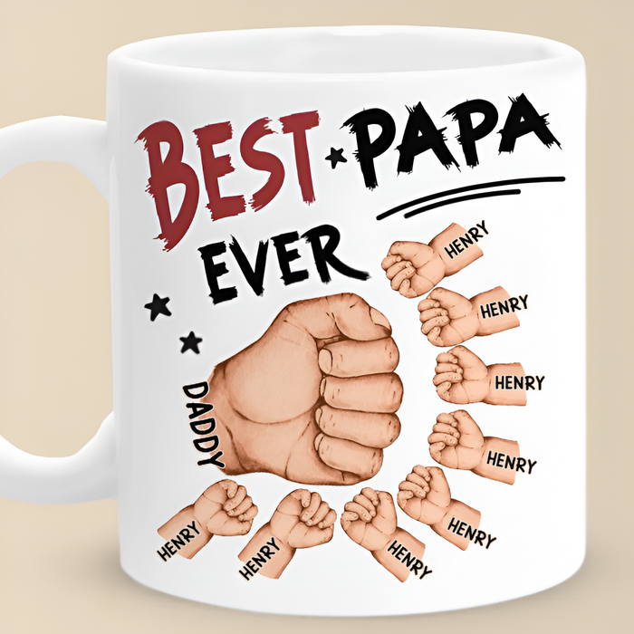 Best Dad Ever Printed Custom Mugs