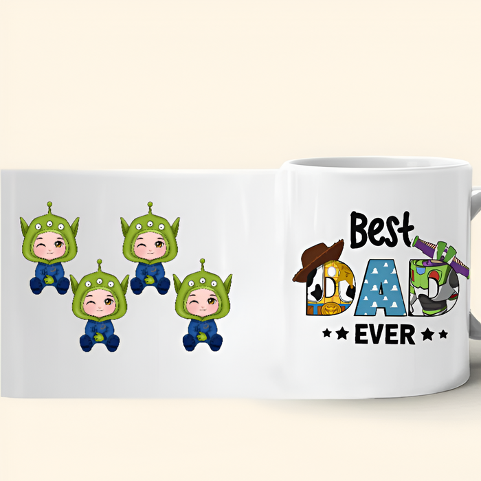 Best Dad Ever Printed Personalized Mug