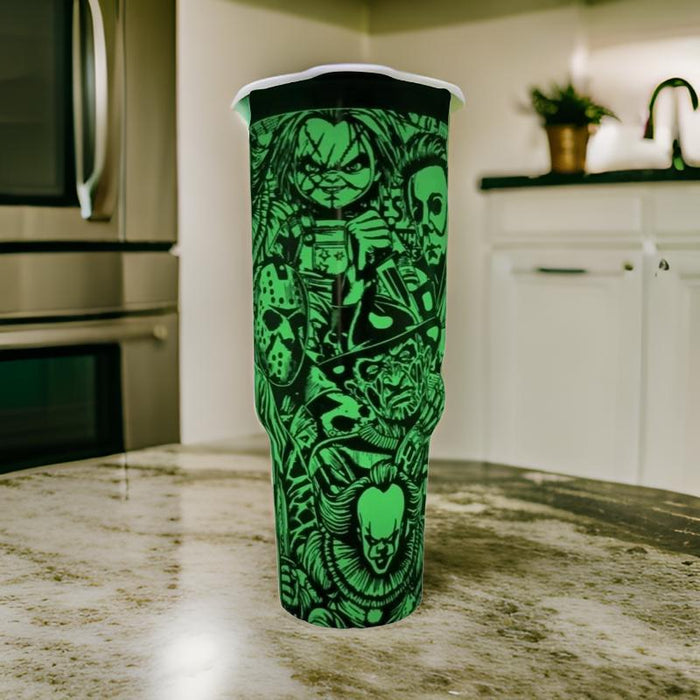 Glow In The Dark Character Printed 40oz Tumbler