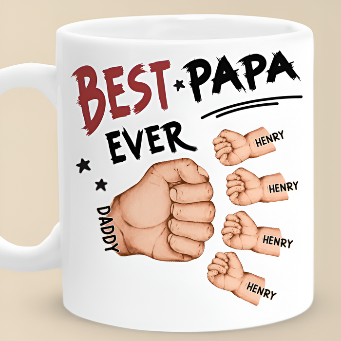 Best Dad Ever Printed Custom Mugs