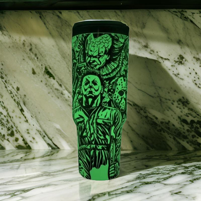 Glow In The Dark Character Printed 40oz Tumbler