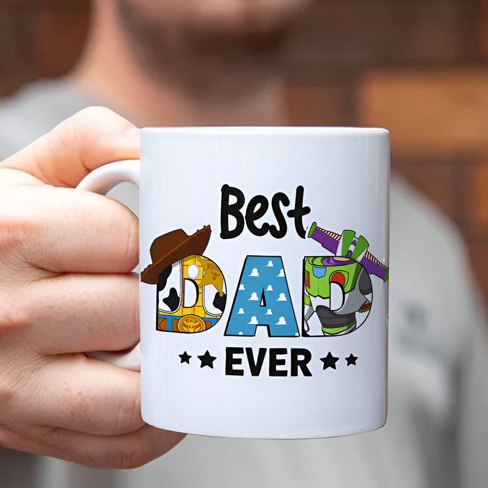 Best Dad Ever Printed Personalized Mug