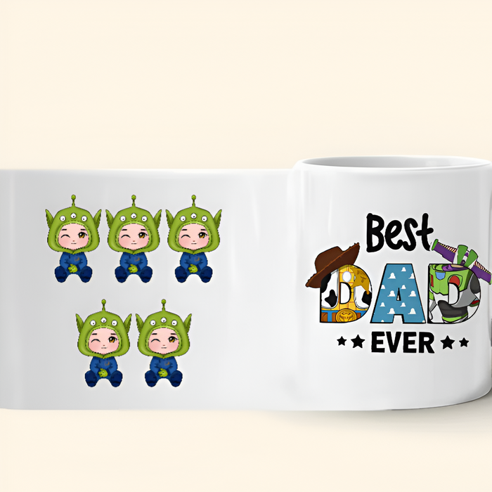 Best Dad Ever Printed Personalized Mug