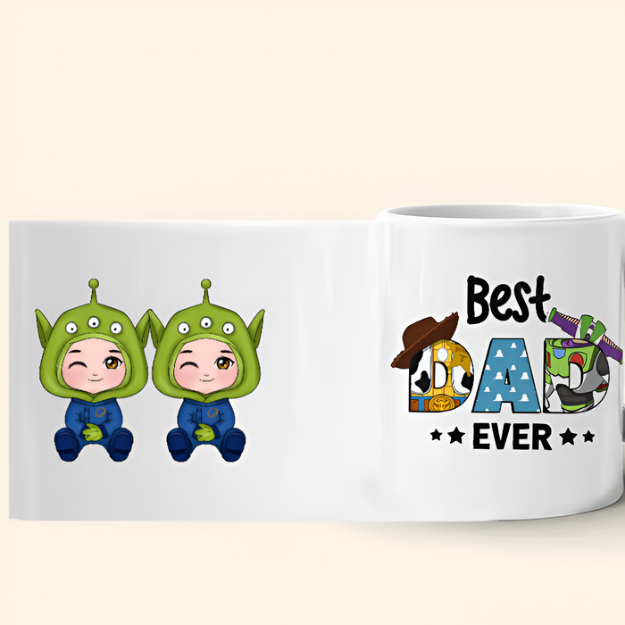 Best Dad Ever Printed Personalized Mug