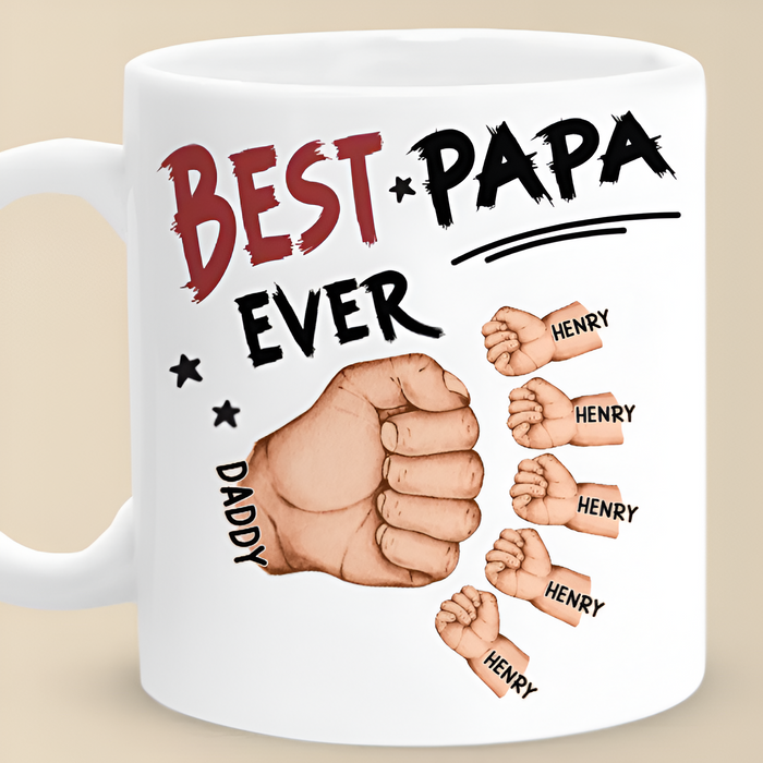 Best Dad Ever Printed Custom Mugs