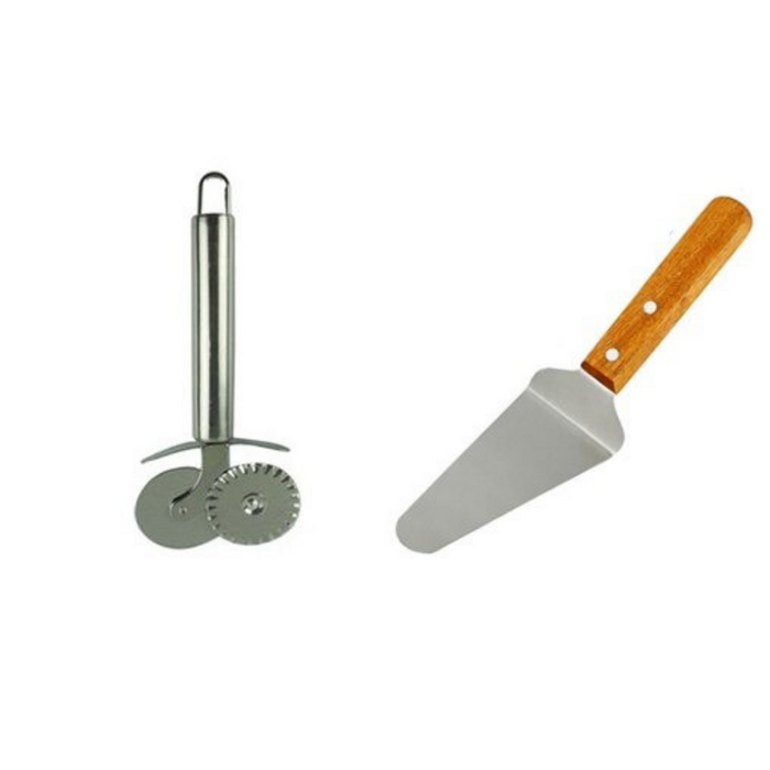 Stainless Steel Pizza Cutter Wheel and Lifter.
