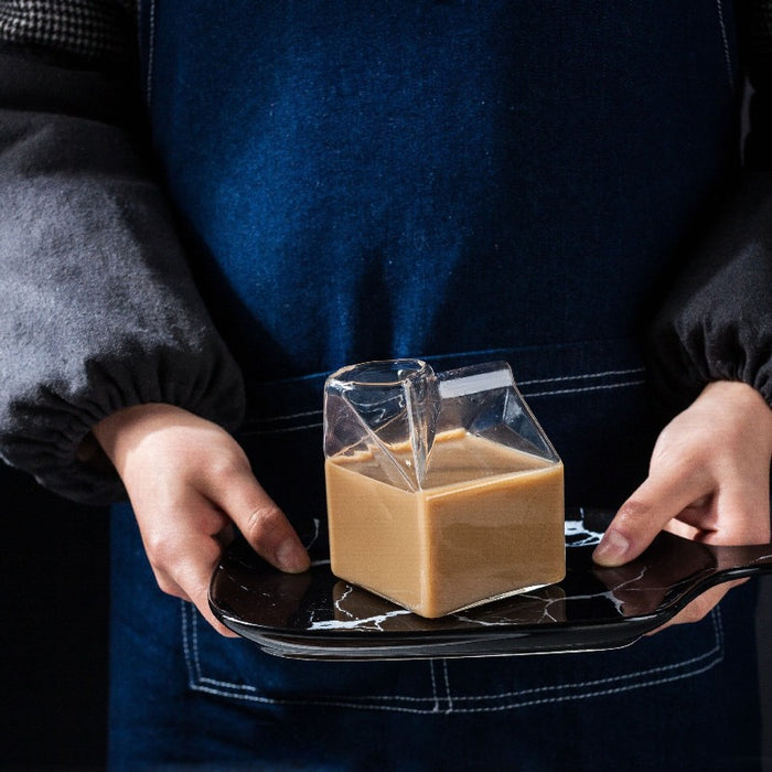 Transparent Milk Box Cup