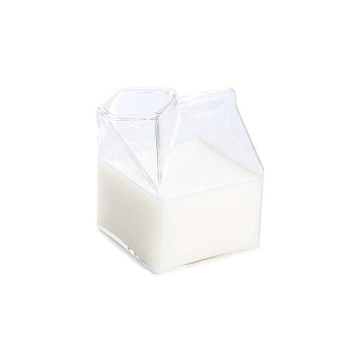 Transparent Milk Box Cup