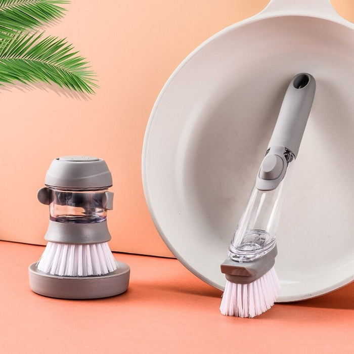 2 In 1 Dish Wash Brush With Detachable Heads