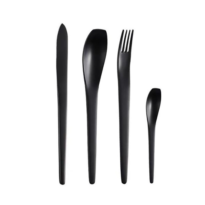 Matte Black Stainless Steel Cutlery Set