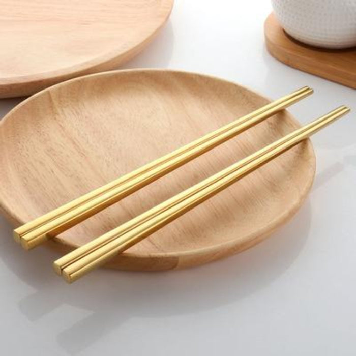 Silver/Gold Chinese Chopsticks (2 or 5 pairs)