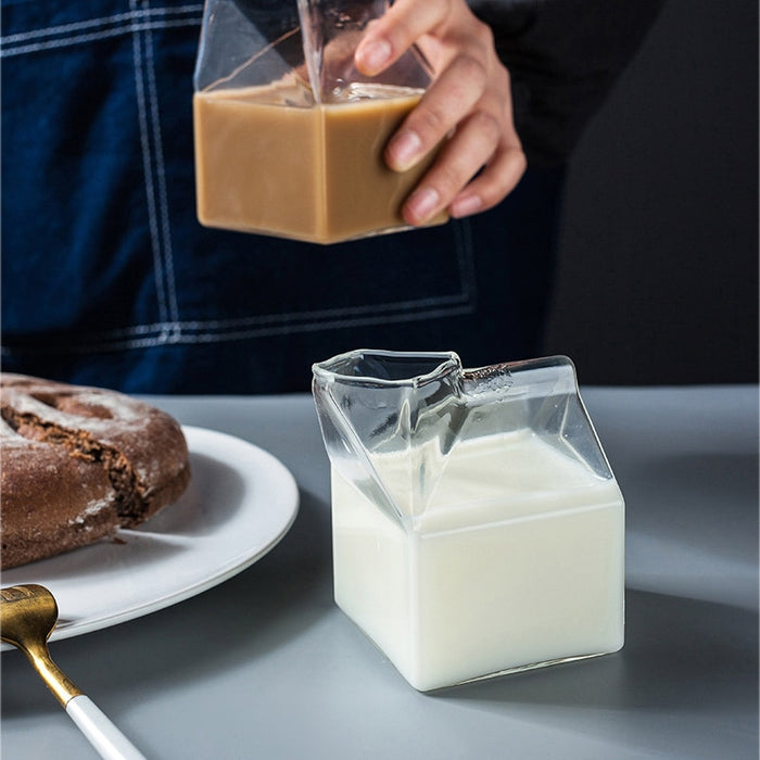 Transparent Milk Box Cup