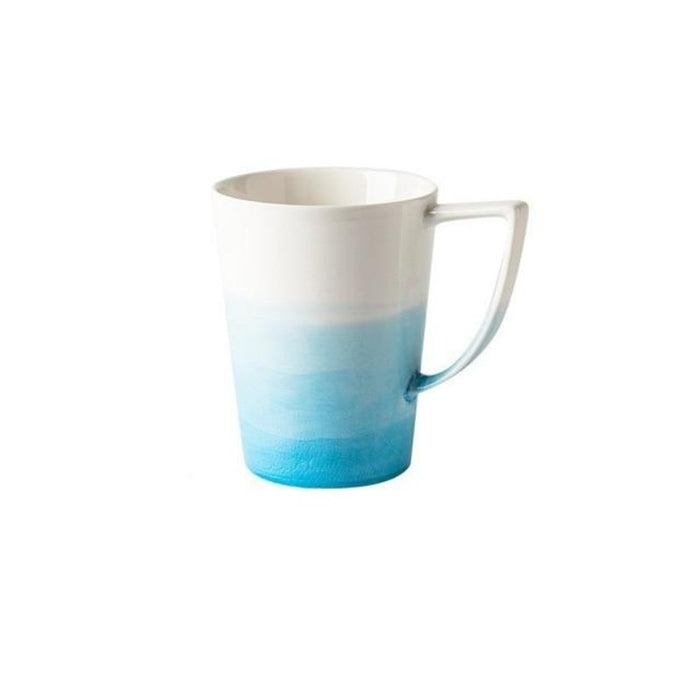 Nordic Blue Gradient Plate Bowl Cup Set