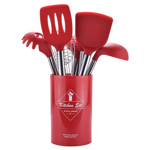 Silicone & Stainless Steel Cooking Tool Set
