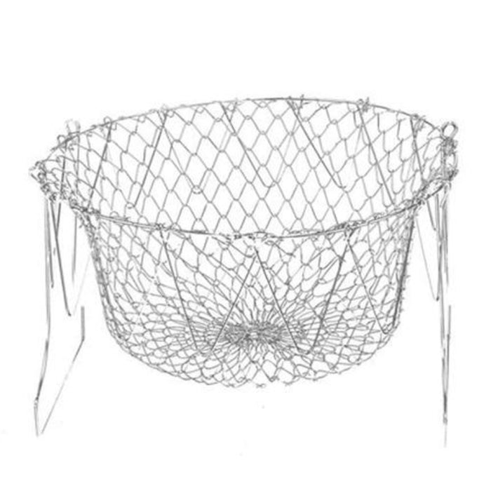Collapsible Stainless Steel Frying Basket