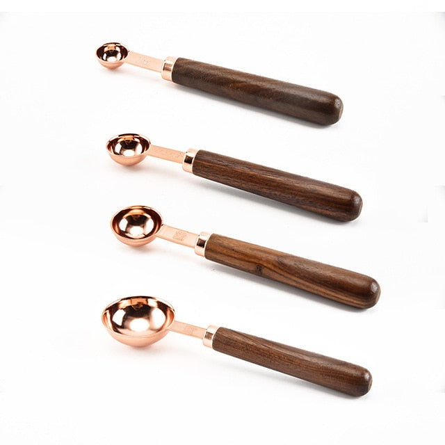 Rose Gold Stainless Steel Measuring Cup Set