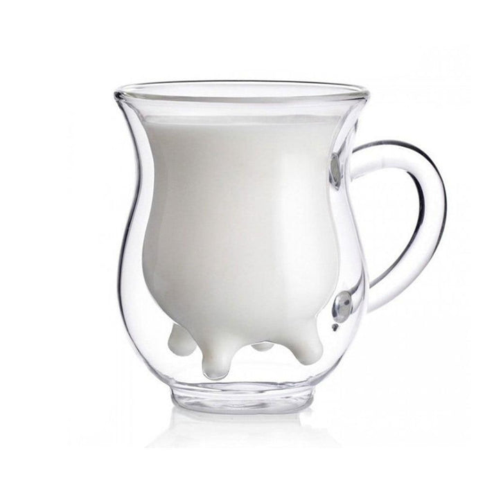 Milk Glass Cow Cup
