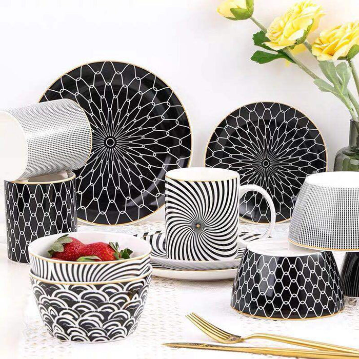 Ceramic Geometric Pattern Cup