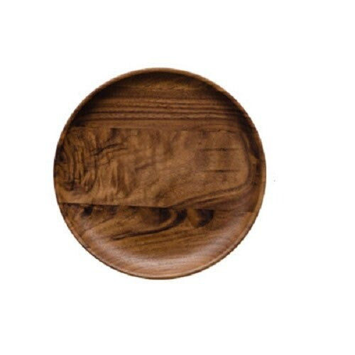 Round Solid Wood plate