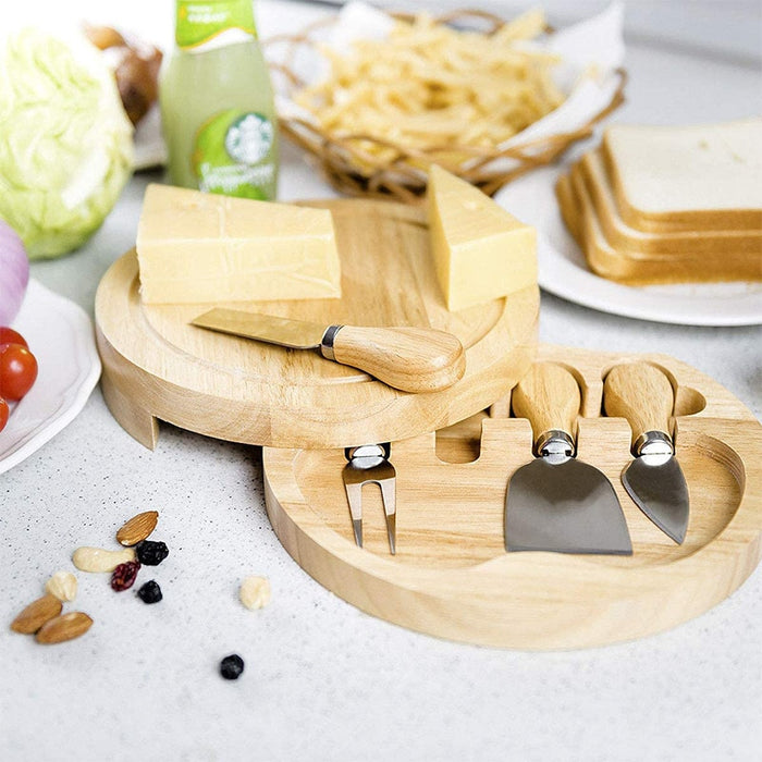 Stainless Wooden Cheese Board
