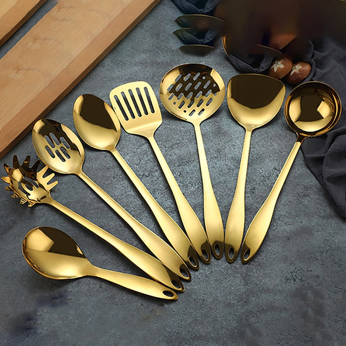 Gold Stainless Steel Kitchenware Utensils