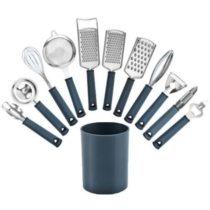 Stainless Steel Kitchen Tool Set with Container