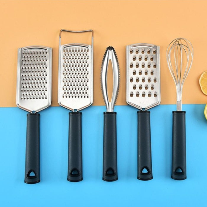 Stainless Steel Kitchen Tool Set with Container