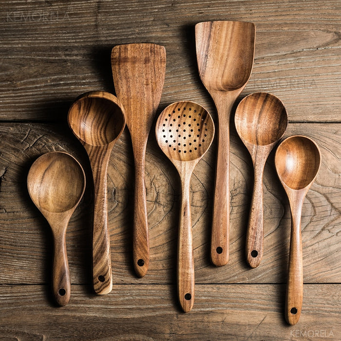 Thailand Teak Natural Wood Kitchen Spoon