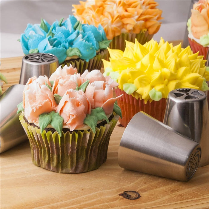 Russian Icing Piping Nozzles With Reusable Silicone Bag
