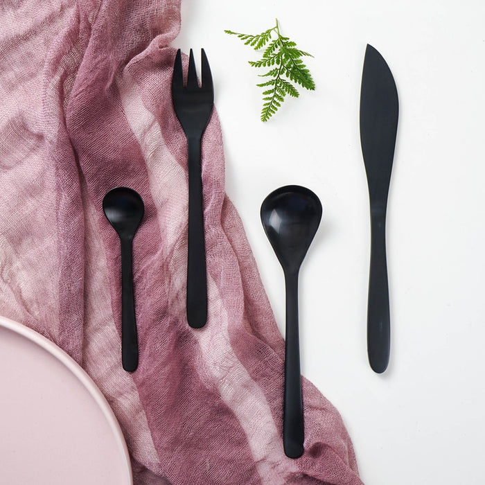 Black Matte Tableware Set